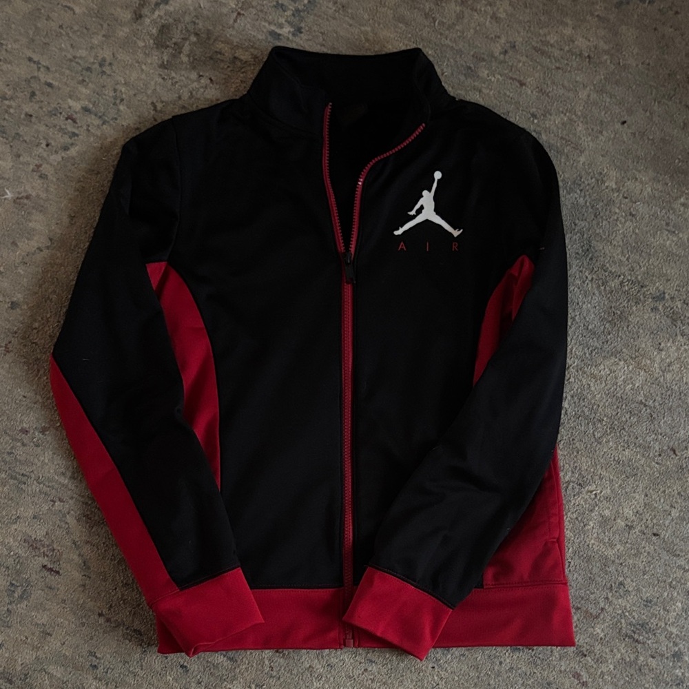 Jordan Black and Red Kids Performance Jacket